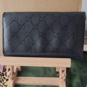 Gucci Black Embossed Wallet